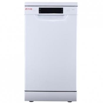 Lavavajillas Slim EVVO D3 de Libre Instalación 45 cm, 10 Cubiertos, 8 Programas, Acabado Blanco