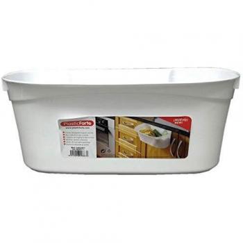 Cesta Recogedora para Cocina Plasticforte Blanco 31 X 17,5 X 13
