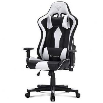 Phoenix Technologies - Silla Gaming de Escritorio, Oficina, Ajustable en Altura y giratoria, reposabrazos 2D, Soporte Lumbar y Cervical