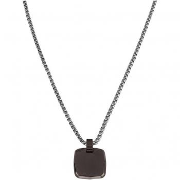 Collar de Hombre BREIL B SEAL de Acero Color Plata Talla 52 Sin Piedras - TJ2953