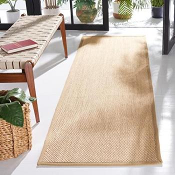 Safavieh Natural Fiber Sisal Linen Runner Rug 2'6 x 8'