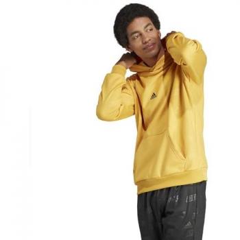Sudadera con Capucha Adidas Brand Love Hd para Hombre en Color Amarillo, Sudadera con Capucha Adidas Embossed Polar Fleece Naranja - XS, Adidas Brand Love Q4 Hoodie XS