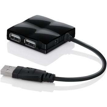 Belkin F4U019CW - Hub USB, Negro