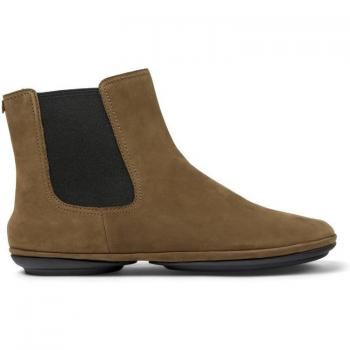 Camper Right Women's Brown Suede Ankle Boots