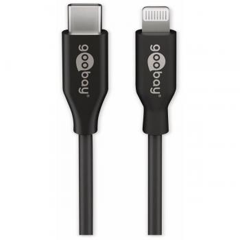 Cable de carga y sincronización USB-C a Lightning, 1.0 m, negro, MFi certificado
