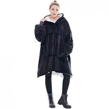 Sudadera con Capucha de Gran tamaño, la Original Sherpa con Bolsillo Frontal Grande, Suave y acogedora, con Capucha, 1 tamaño para Todos, Manta de TV para Hombres, Mujeres, Adolescentes y niños