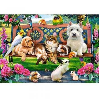 Puzzle Castorland 1000 Piezas Mascotas en el Parque - Dificultad Media