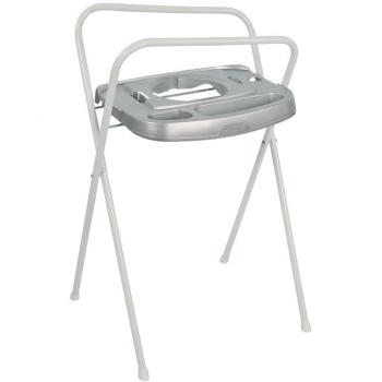 Bébé-Jou Click - Soporte bañera de 103 cm con toallero, color plata