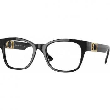 Versace VE3314 GB1 Men's Eyeglasses Black Size 52 - Blue Light Block Available