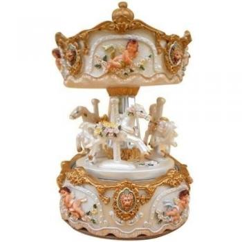 MusicBox Kingdom 14235 170mm Carousel Music Box Playing Loreley by MusicBox Kingdom