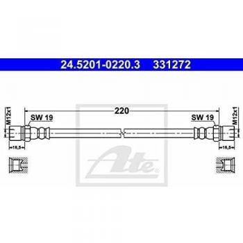 Ate 24.5201-0220.3 Accesorios y Mangueras de Frenos