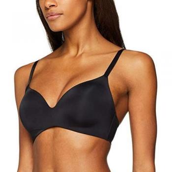 Dim Soutien-Gorge Sans Armature Invisififree Sujetador sin Aros, Negro