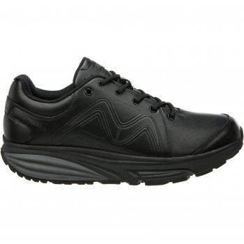Simba Black Leather Men's Low Top Sneakers