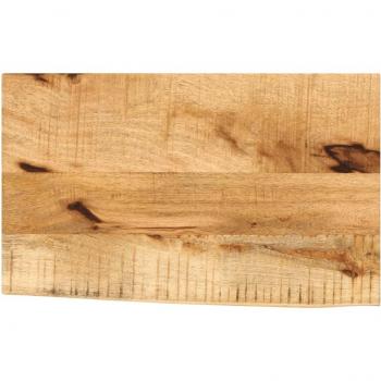 Tablero de mesa borde natural madera maciza mango 40x30x3,8 cm