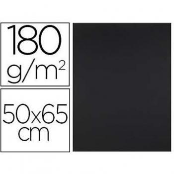 Liderpapel CX66 - Pack de 25 cartulinas, 50 x 65 cm, color negro