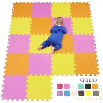 qqpp Alfombra Puzzle para Niños Bebe Infantil - Suelo de Goma EVA Suave. 18 Piezas
