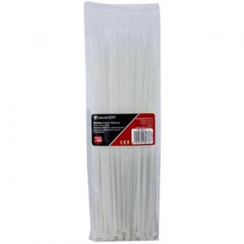 Pack 100 Bridas de Nylon 250x3.6mm Color Blanco