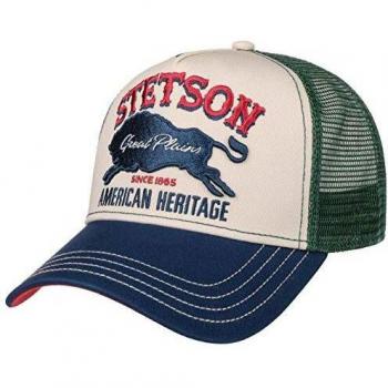 Stetson The Plains Trucker Cap - Green - One Size - Baseball Base Curved Brim Snapback