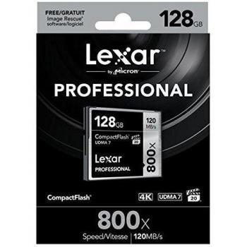 Lexar Professional - Tarjeta de memoria 800x CompactFlash de 128 GB