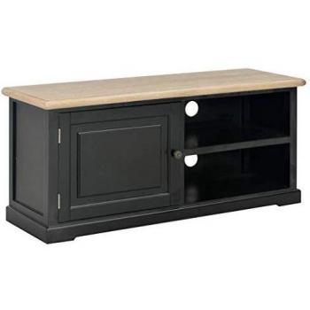 SengentoStyle Tv-meubel 90x30x40 cm hout zwart