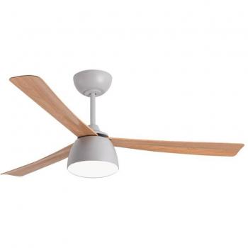 Ventilador de Techo Sulion DC 132cm con Motor, LED 24W, Wifi y Acabado en Madera
