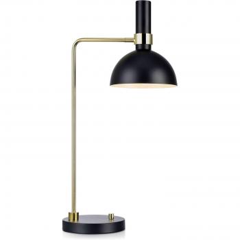 Lámpara de mesa atenuable Larry, latón negro