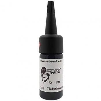 Senjo Color FX colores de alcohol | Rojo fuego 15ml | para aerógrafo y pincel para tatuajes temporales y máscaras de látex