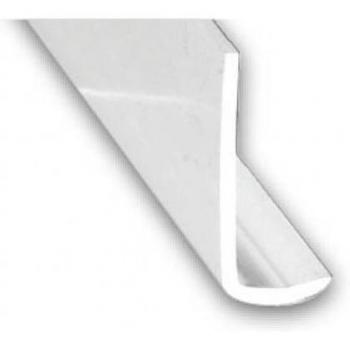 Perfil Ángulo PVC Blanco Desigual 10x20mm Longitud 2m
