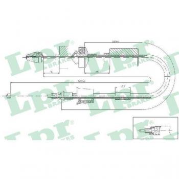 Cable de embrague LPR C0199C