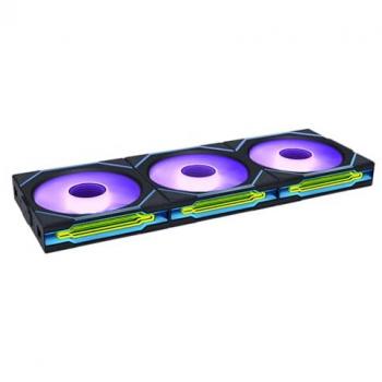 Lian Li UNI FAN SL-INF Wireless 120mm Triple Pack Reverse Blade Case Fan with ARGB Lighting and High Airflow