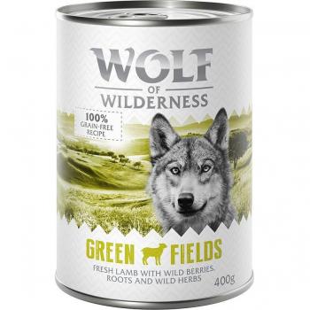 Wolf of Wilderness 24 x 400 g - Mixed Pack, con jabalí y cordero