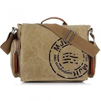 KIPTOP®-Bolso de mano de lona de estilo retro para hombre/mujer Tamaño: 36X 26 X 13cm