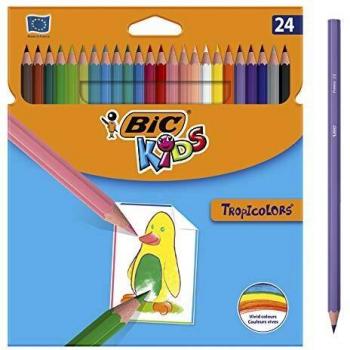 BIC Kids Tropicolors Assorted Color Pencils - 24 Pack