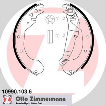 Juego de zapatas de frenos ZIMMERMANN para frenos de tambor 10990.103.6