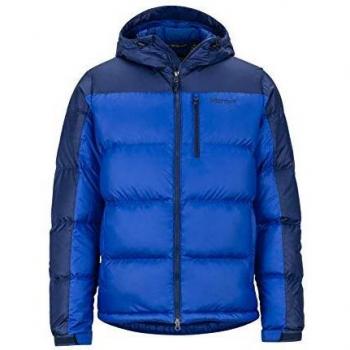 Marmot Guides Down Hoody Chaqueta De Plumas Aislante Ligera, 700 Pulgadas Cúbicas, Chaqueta para Exteriores, Anorak Resistente Al Agua, Resistente Al Viento, Hombre, Surf/Arctic Navy, L