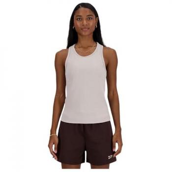 Camiseta New Balance Linear Heritage Tirantes Mujer Crema S