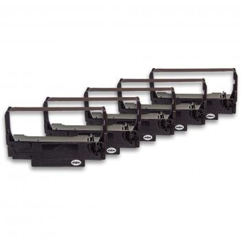 vhbw 5x Cinta de tinta de nailon para su impresora matricial Epson TM-300, TM-300A, TM-300B, TM-300C, TM-U210A, TM-U210B como ERC-30, ERC-34, ERC-38B.