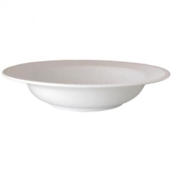 Plato hondo 1 White Fluted Ø 30 cm