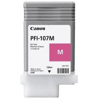 Canon PFI-107M Cartucho de Tinta Magenta Original para Impresoras iPF670, iPF680, iPF685, iPF770, iPF780, iPF785 - 130ml