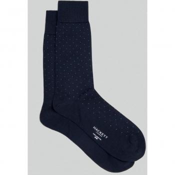 Calcetines de algodón con estampado de lunares marino Hackett