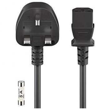 Cable de Alimentación UK Tipo G a C13 1.8 m Negro