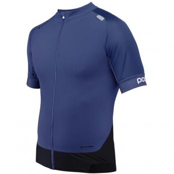 POC Resistance Pro XC Zip Camiseta de Ciclismo, Hombre, Azul