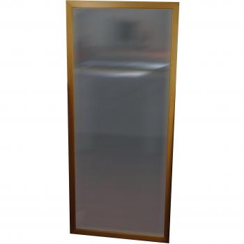 Henbea- Espejo Infantil acrílico con Marco de Madera Natural, 120x50 cms