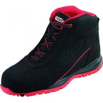 Botas de Seguridad Altas S1P HRO Modelo 10.09 - Negro/Rojo Talla 40