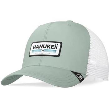 Gorra Hanukeii Barefoot Green/White - Color verde y blanco, diseño moderno, material ligero y transpirable, ajuste cómodo, ideal para actividades al aire libre