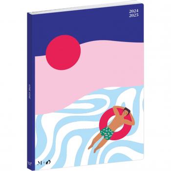 Agenda 16 meses PLAN NOTE MATINE - Semana Vista, A5 - 15x21cm - Quo Vadis 155035Q - Baño mediodía - Multilingüe