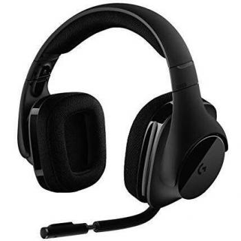 Logitech G533 Auriculares Inalámbricos para Gaming, 7.1 Surround DTS Headphone:X, Transductores 40mm Pro-G, Micrófono, 2,4 GHz Inalámbrico, Batería de 15 Horas, PC/Mac - Negro