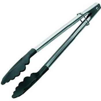 Pinza Profesional de Nylon y Acero Inoxidable Ibili, 24 cm, Pack de 6 unidades
