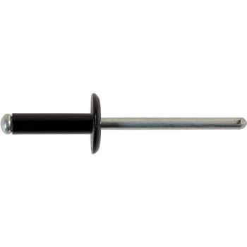 Connect 32892 bordes grandes remaches, 4,8 x 14 mm, 100 unidades, color negro