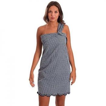 PEPE JEANS - CHELO - VESTIDO DE UNA SOLA ASA CON CUADRO VICHY PARA MUJER